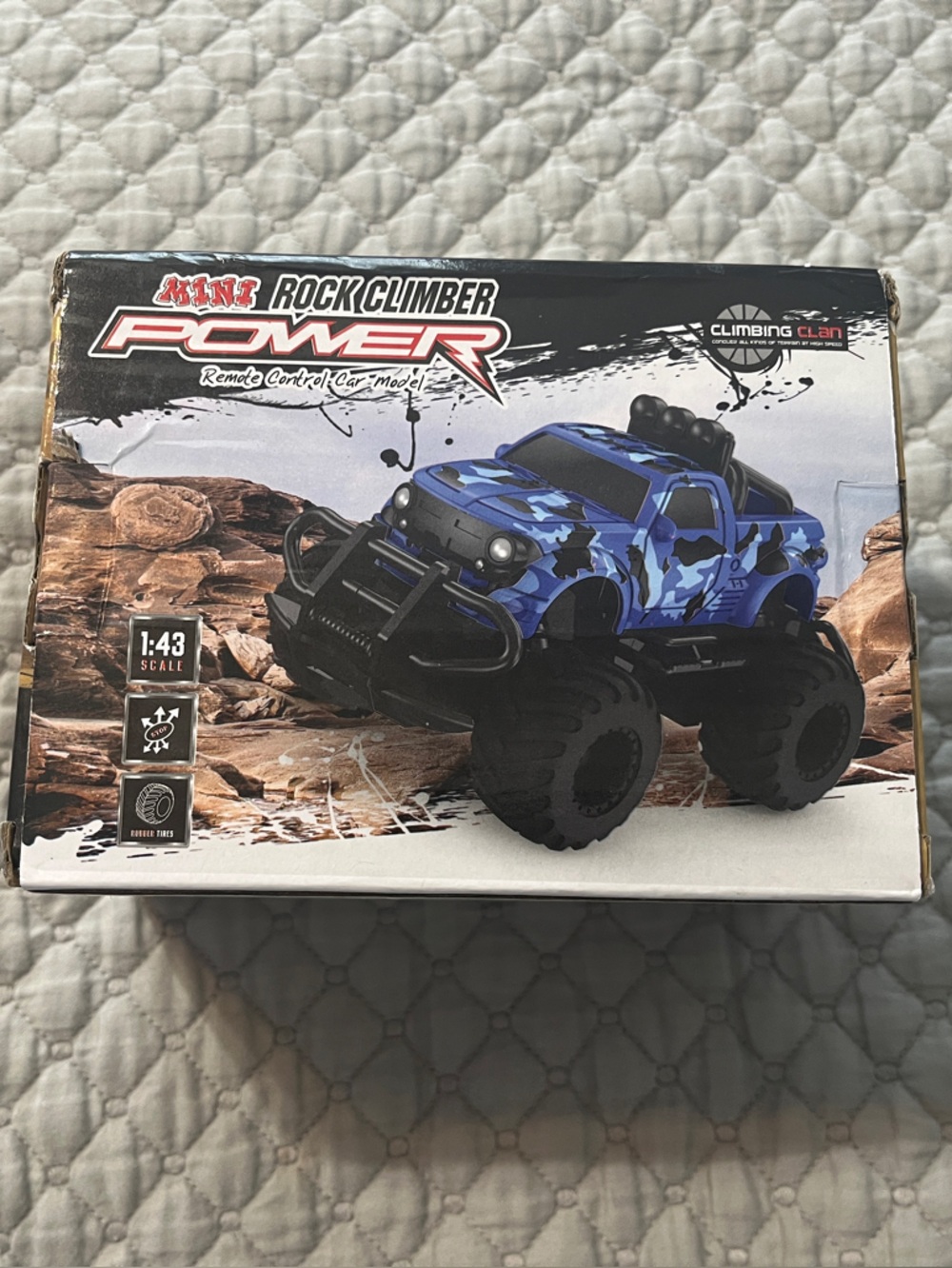 Mini Rock Climber Remote Control Truck - Blue Camo